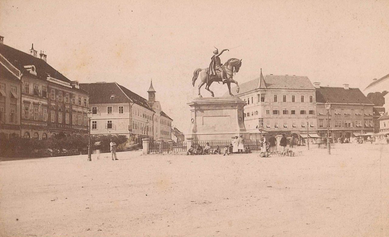 Trg bana Jelačića oko 1880. godine B
